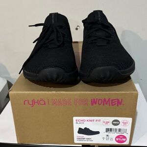 Ryka Women's Echo Knit Black Sneakers